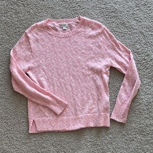 J. Crew Light Pink Crew Neck Sweater